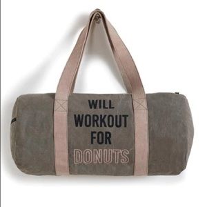 Will Workout for Donuts Duffle Bag